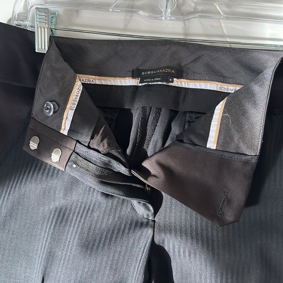 BCBG MAXAZRIA Tuxedo Stripe Dress Pant - Picture 2 of 3